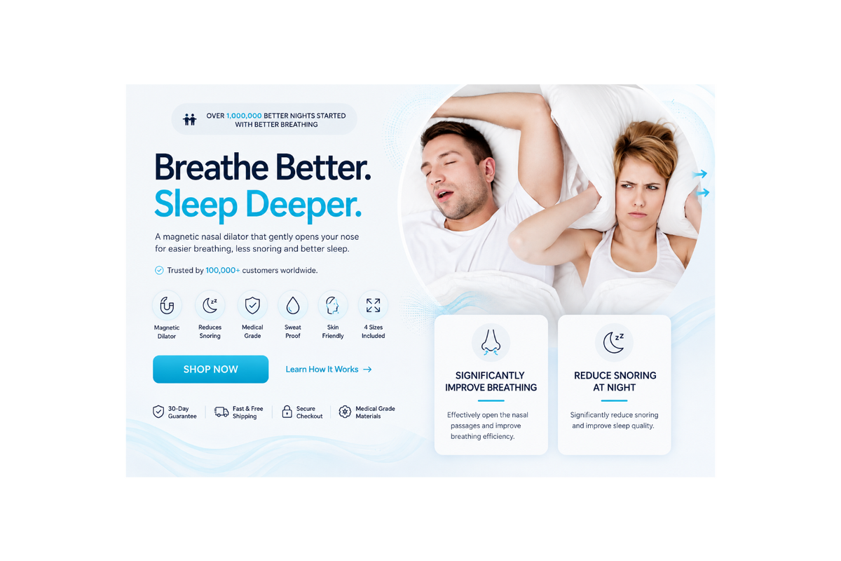 `BreathLab™ Magnetic Nasal Strips